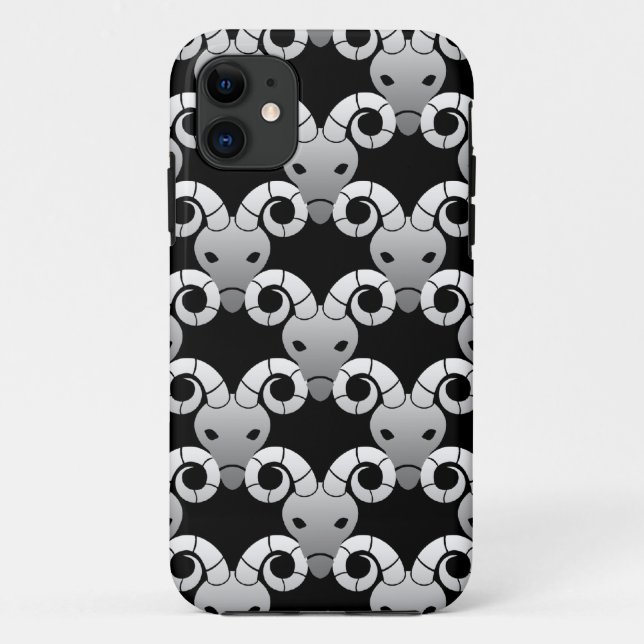 Airies Ram Zodiac Pattern Case-Mate iPhone Case (Back)