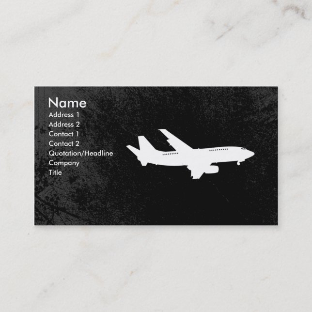 Airline Business Card template (Front)