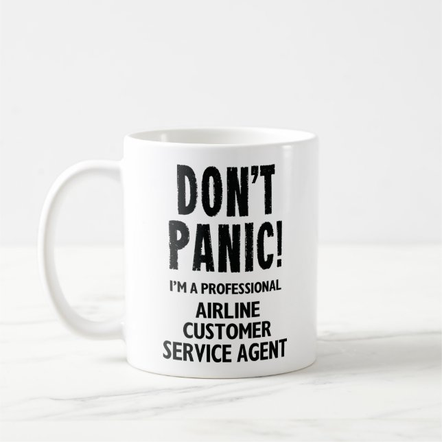 Airline Customer Service Agent Coffee Mug (Left)