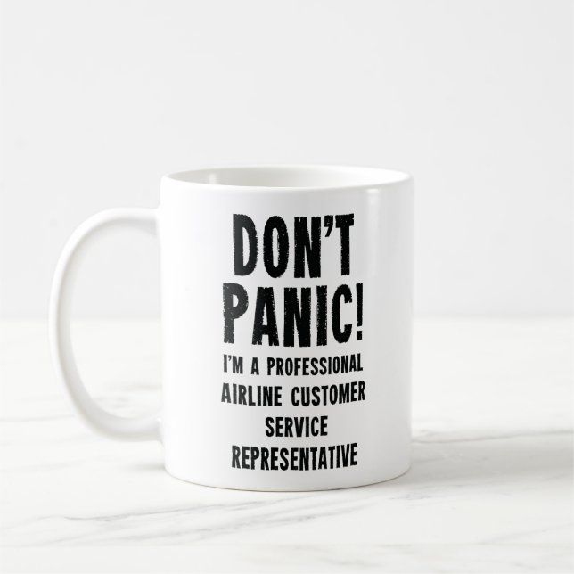 Airline Customer Service Representative Coffee Mug (Left)