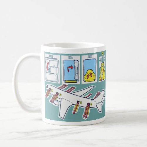 Airline Emergency Safety Card Coffee Mug