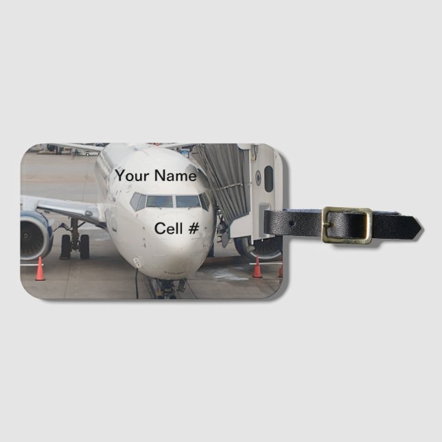 Airline identification luggage tag (Front Horizontal)