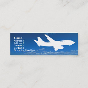 Airline Industry business card template