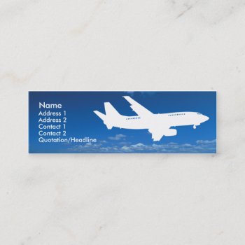 Airline Industry Business Card Template by businesscardtemplate at Zazzle