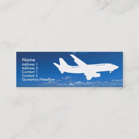 Airline Industry Business Card Template