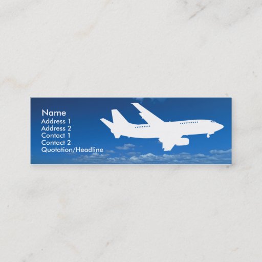 Customizable Airline Industry business card template