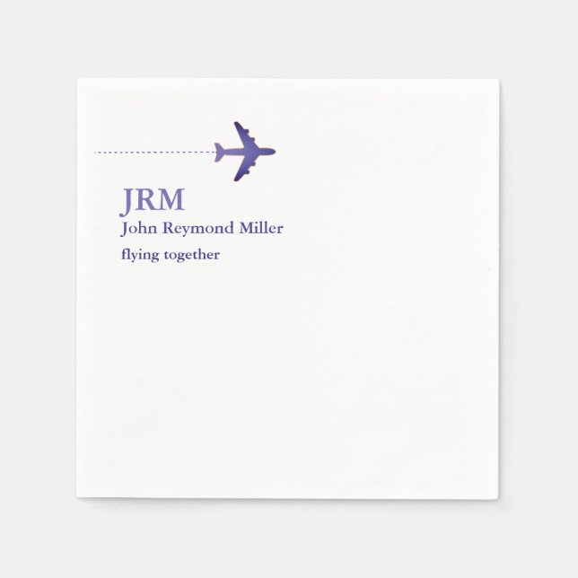 Airline Pilot Aero Napkins (Front)