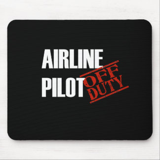 Airline Pilot Dark Mouse Pad