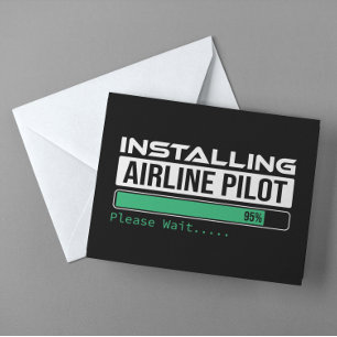 Airline PIlot Loading Funny Pilot Student Invitation