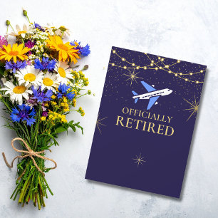 Airline Pilot Retirement Photo Flight Crew Message Holiday Card