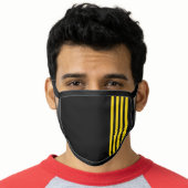 Airline Pilot Stripes Bars Face Mask (Worn Him)
