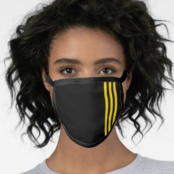 Airline Pilot Stripes Bars Face Mask by srk4you at Zazzle