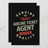 Airline Ticket Agent (Front/Back)