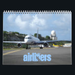 Airliners Calendar<br><div class="desc">Enjoy a year's worth of great airline action at some of the most dramatic locations in the world.</div>