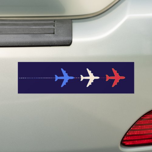 airlines airplanes bumper sticker