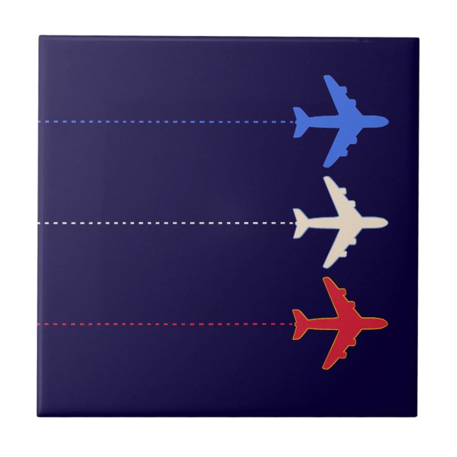 airlines airplanes ceramic tile (Front)