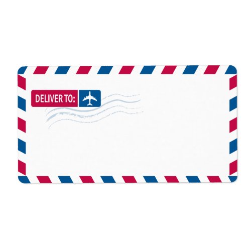 Airmail Address Mailing  DELIVER TO Label