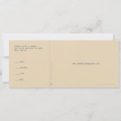 Airmail Boarding Pass Wedding Invitation (Back)