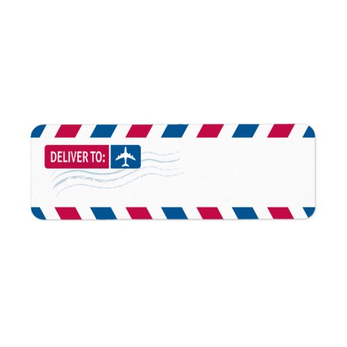 Airmail _ DEVLIVER TO Label