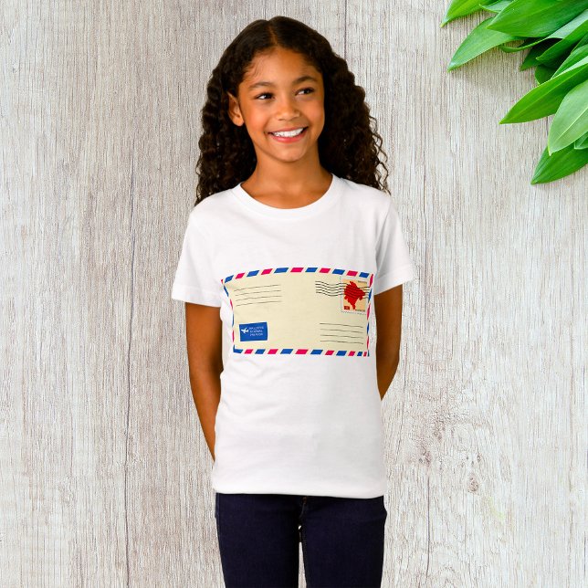 Airmail Envelope Girls T-Shirt (Creator Uploaded)