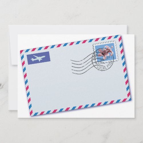 Airmail Envelope Invitations