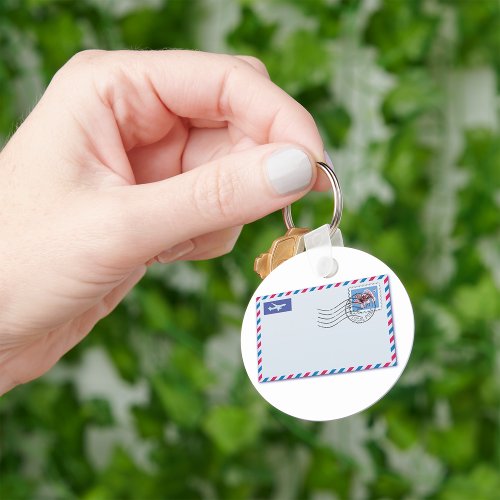 Airmail Envelope Keychain