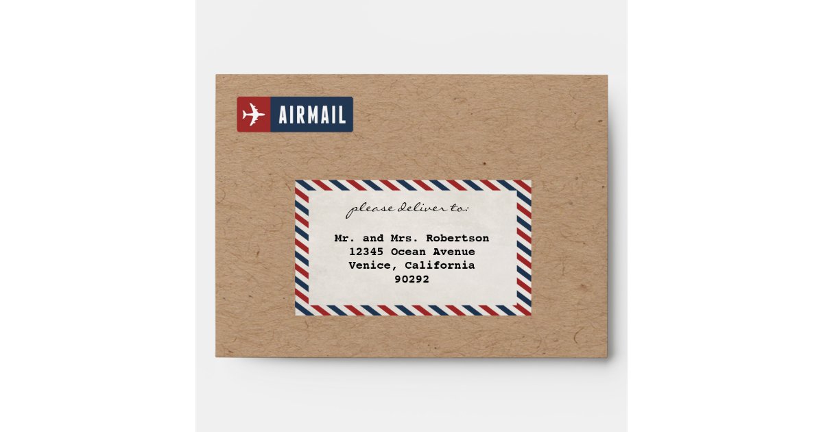 Airmail 5x7 envelope