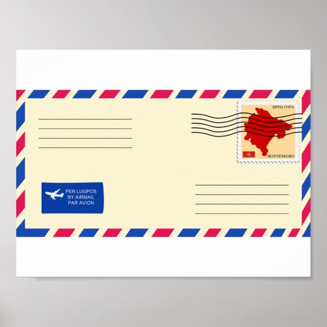 Airmail Envelope Poster (Front)