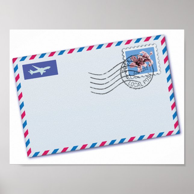 Airmail Envelope Poster (Front)