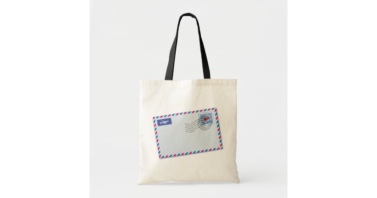 Airmail Envelope Tote Bag Zazzle