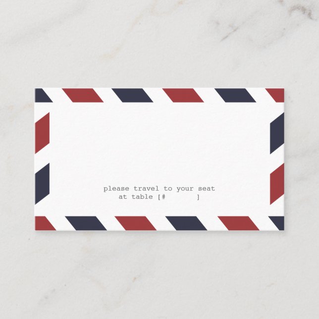 Airmail Escort Card (Front)