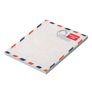 airmail note pad