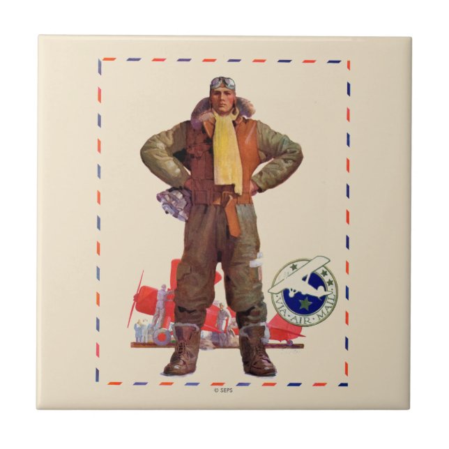 Airmail Pilot Tile (Front)