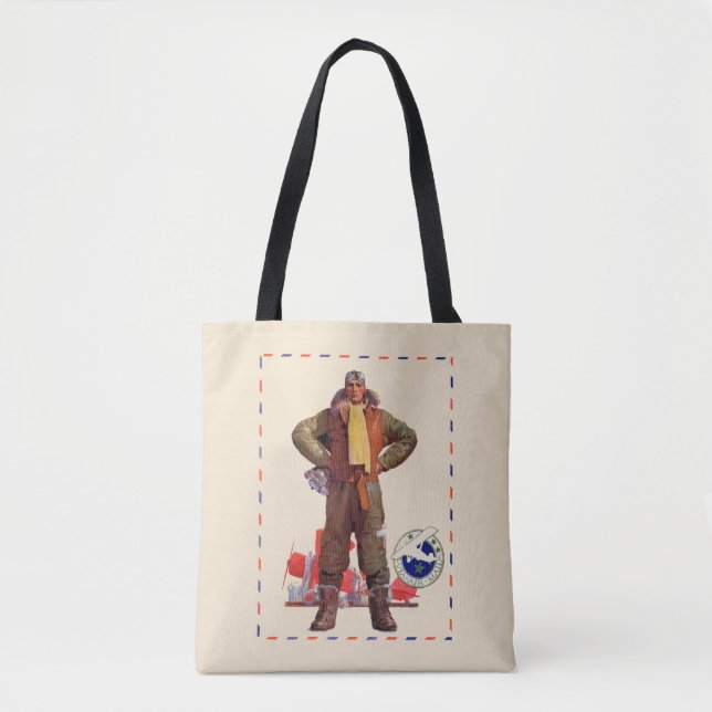 Airmail Pilot Tote Bag (Front)