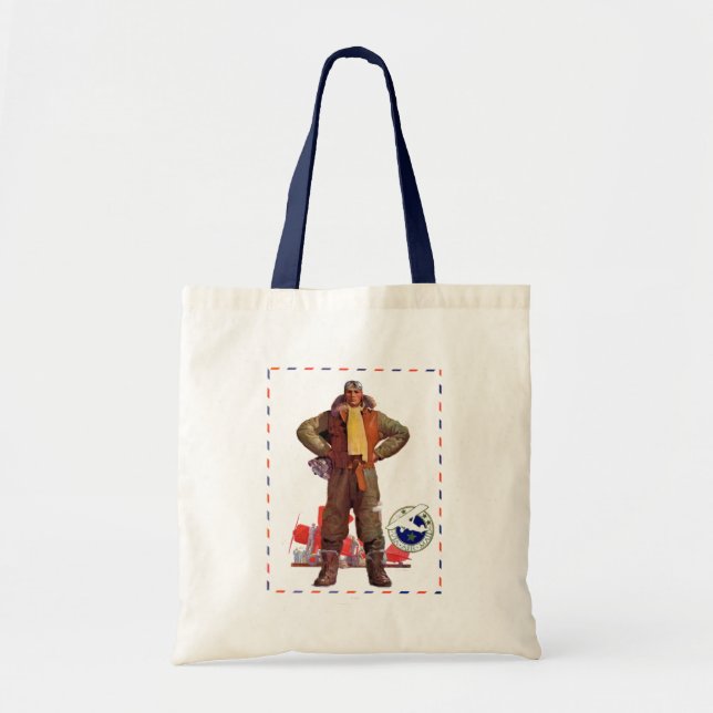 Airmail Pilot Tote Bag (Front)