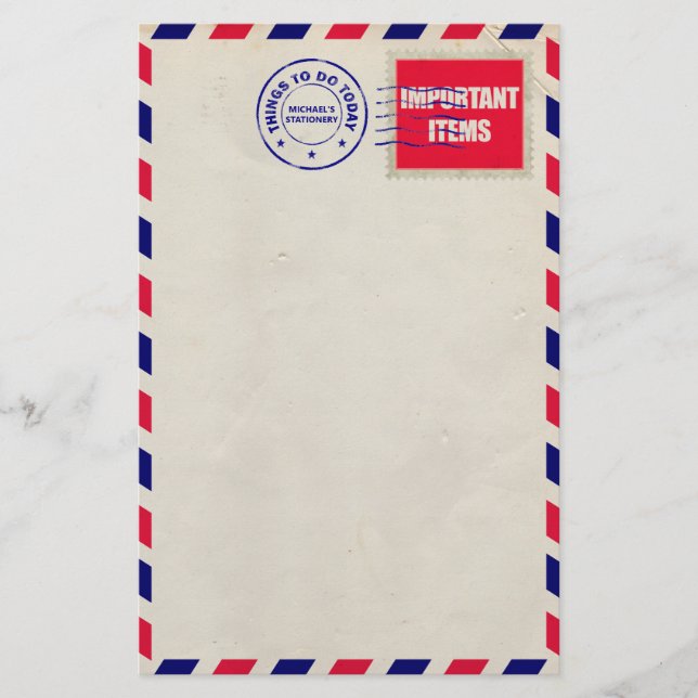 Airmail postage stationery (Front)