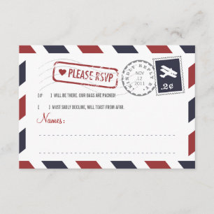 Airmail RSVP Card