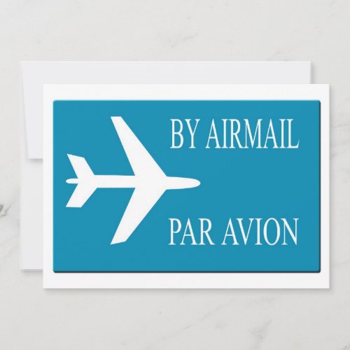 Airmail sticker effect