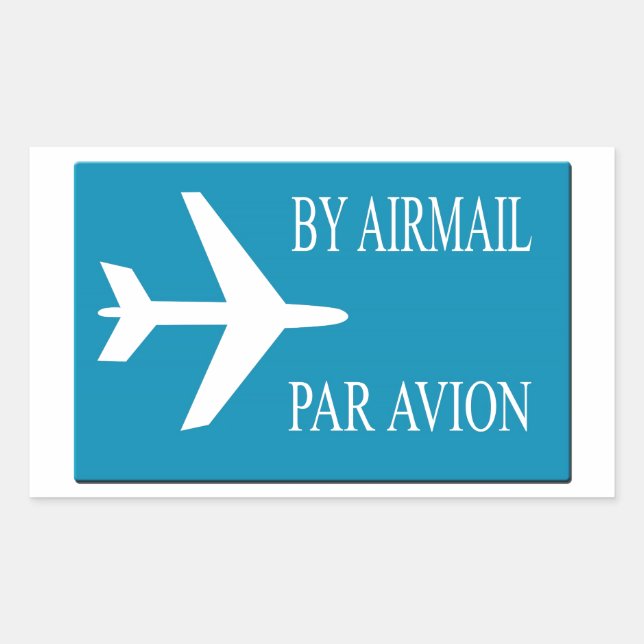 Airmail sticker effect (Front)