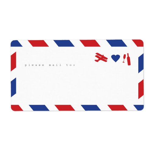 Airmail Sticker Labels _ Travel Love Celebrate