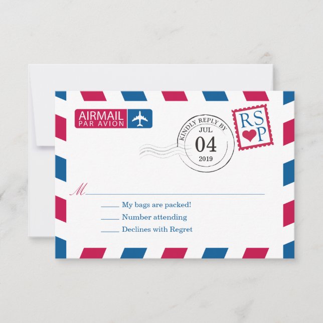 Airmail | Wedding RSVP (Front)
