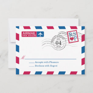 Airmail Wedding RSVP