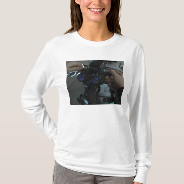 Airman adjusts the eyespan T-Shirt (Front)