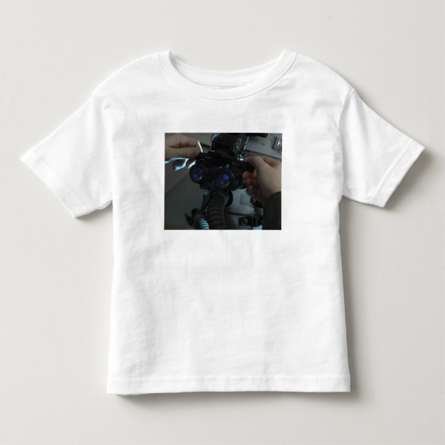 Airman adjusts the eyespan toddler t-shirt (Front)