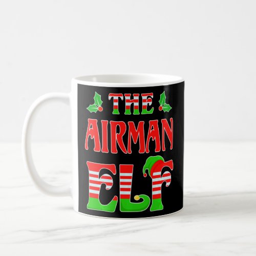 Airman Elf Family Matching Funny Christmas  Coffee Mug