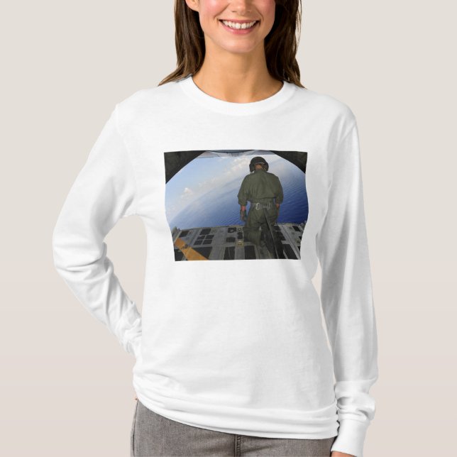 Airman observes the waters of the Gulf of Mexic T-Shirt (Front)