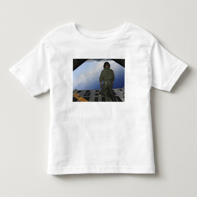 Airman observes the waters of the Gulf of Mexic Toddler T-shirt (Front)