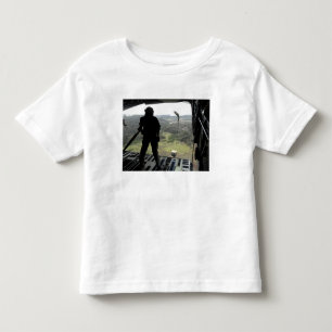 Airman watches a practice bundle fall toddler t-shirt
