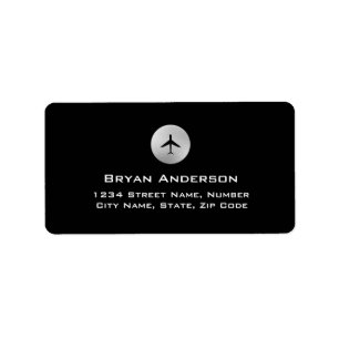 Airplane Address Label