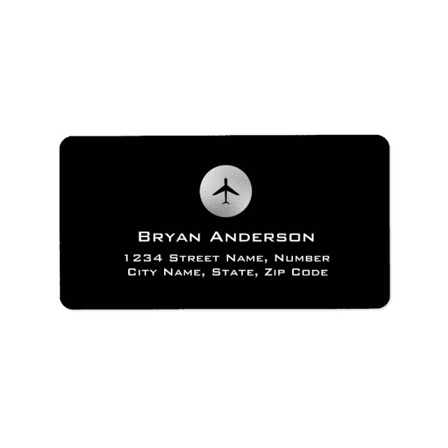 Airplane Address Label (Front)